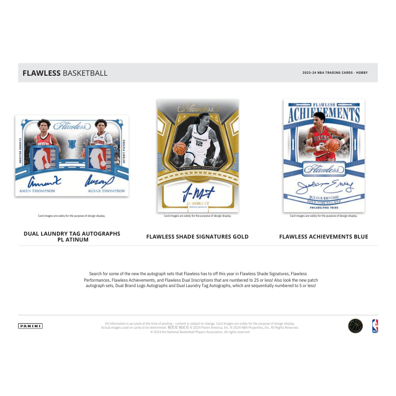 2023/24 Panini Flawless Basketball Hobby Box